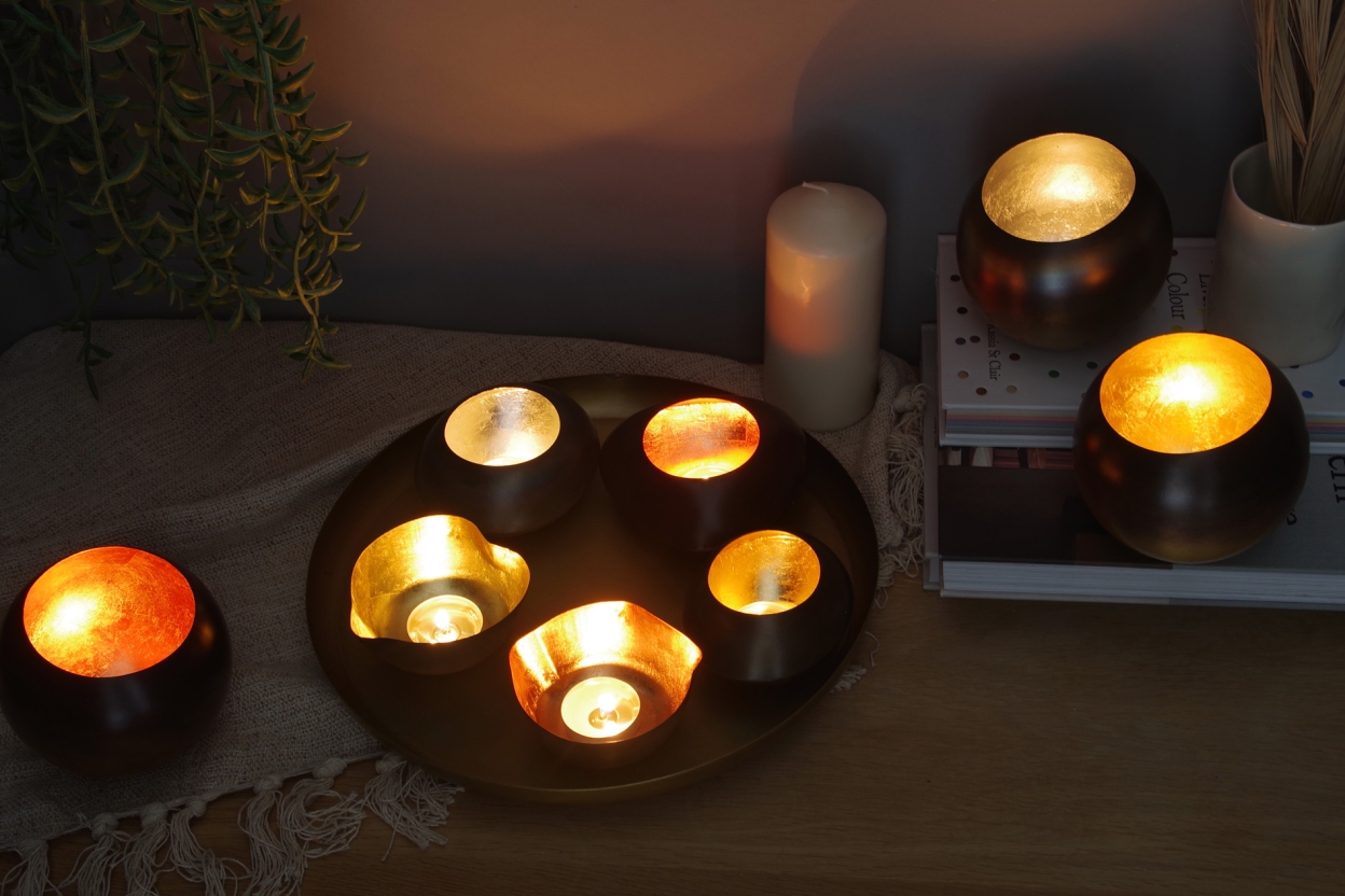 Metal Tea Lights Holder Foc Te