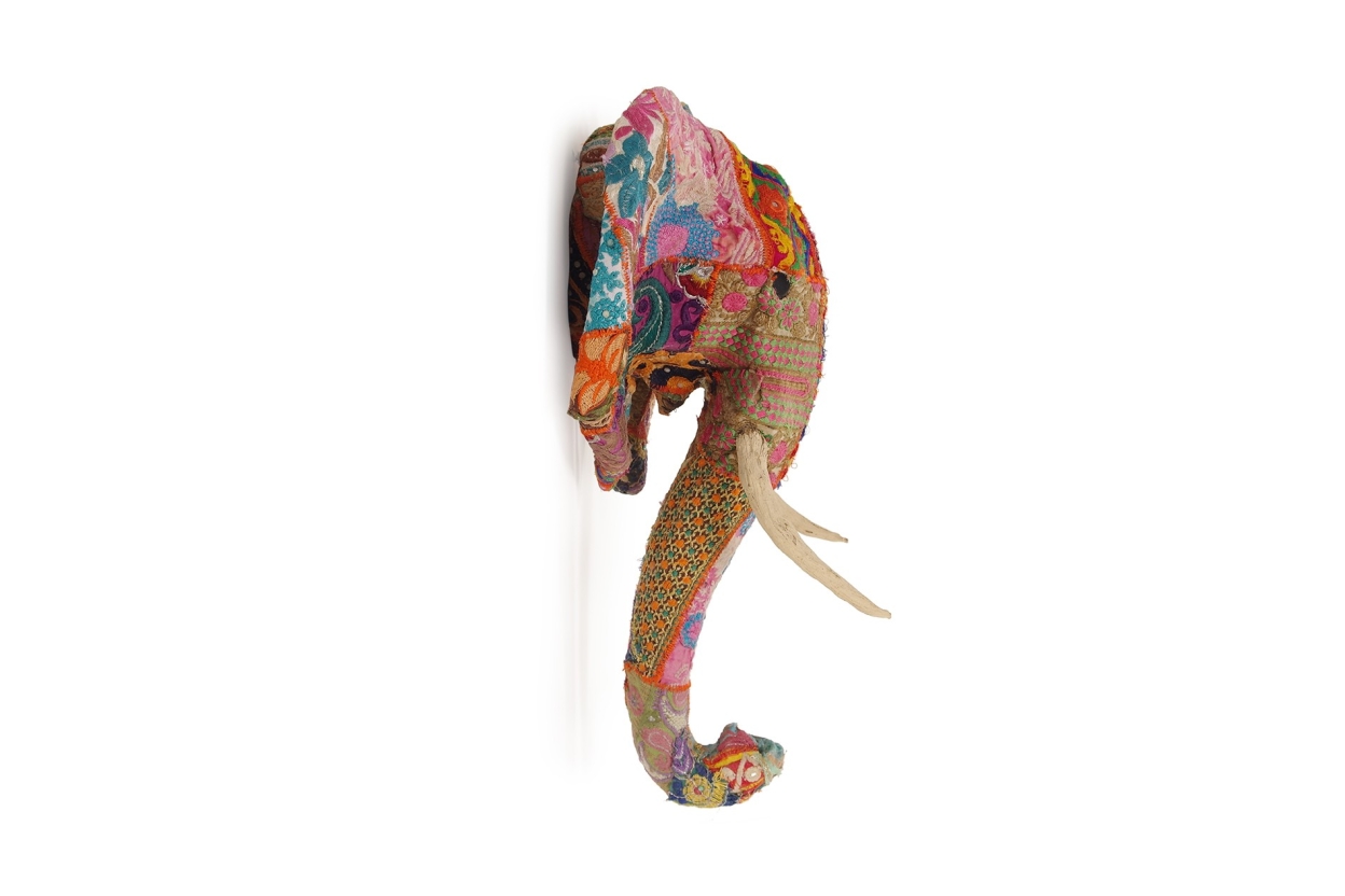 Papier Mache Elephant Head (Large)