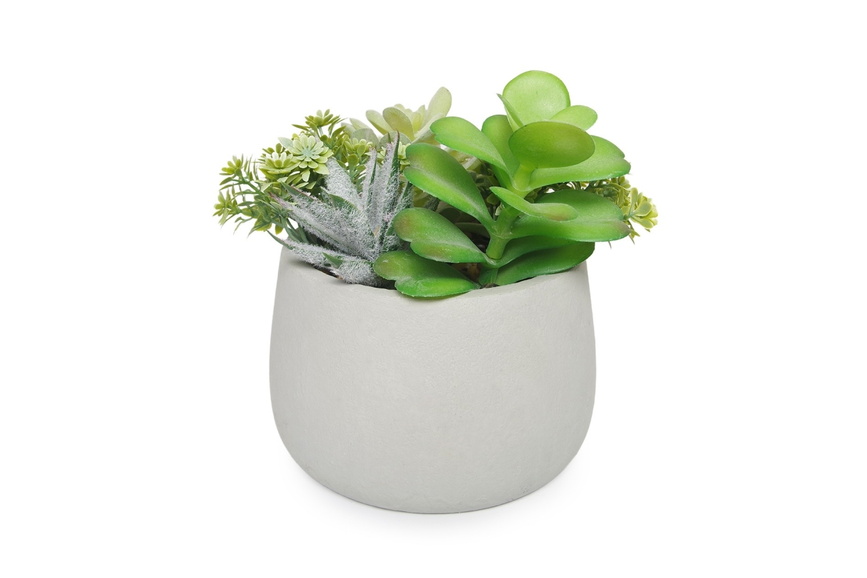 FC Panamint Succulent Garden Green Faux Plant