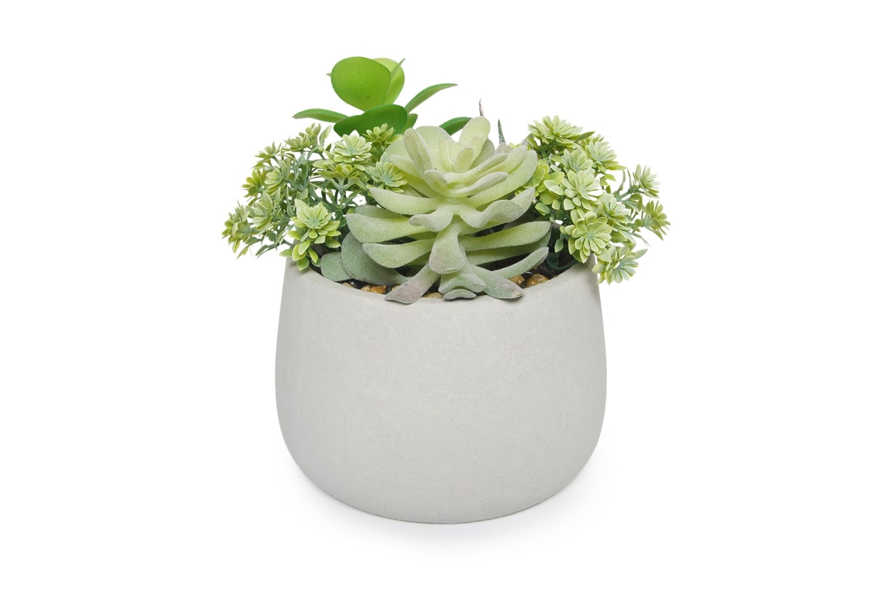 FC Panamint Succulent Garden Green Faux Plant