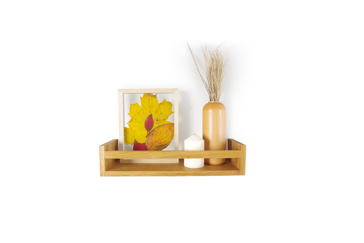 FC Strade Oak Wall Shelf Small Wb