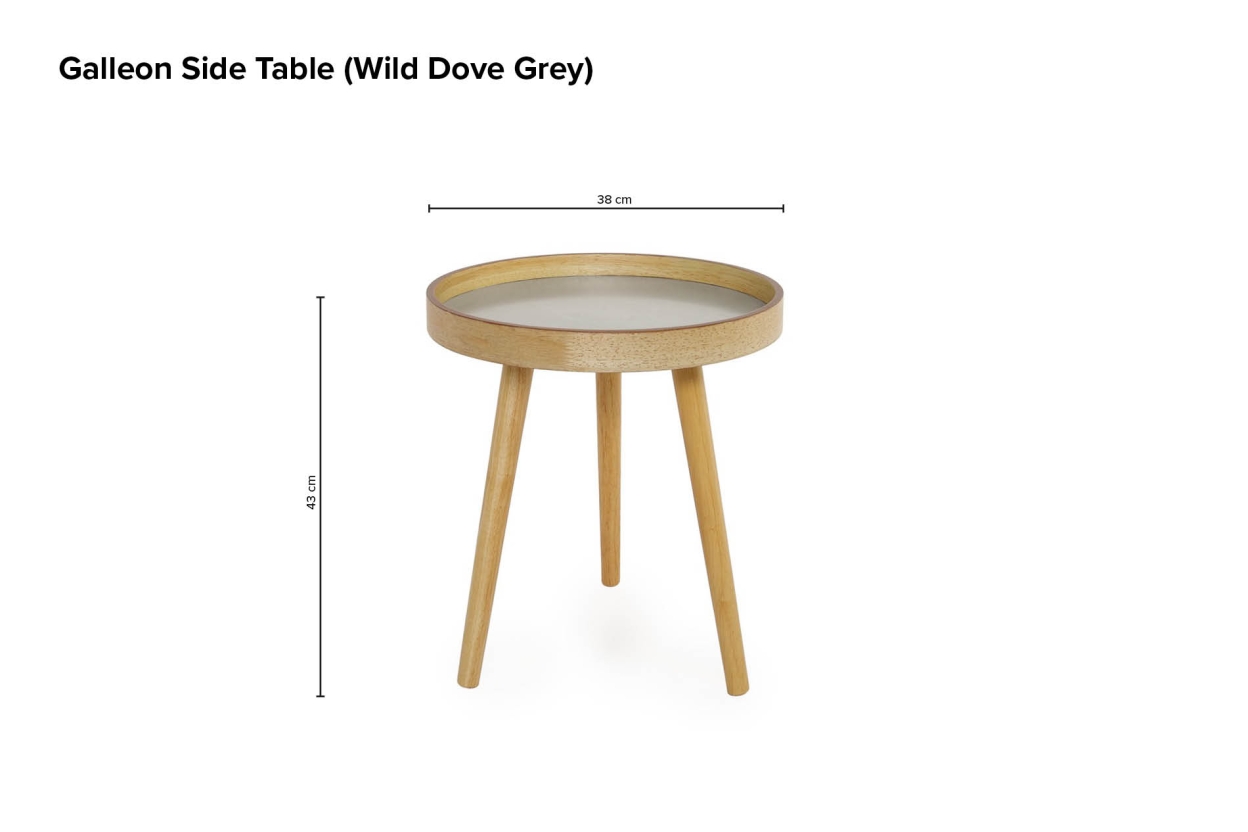 Galleon Side Table Wild Dove Grey