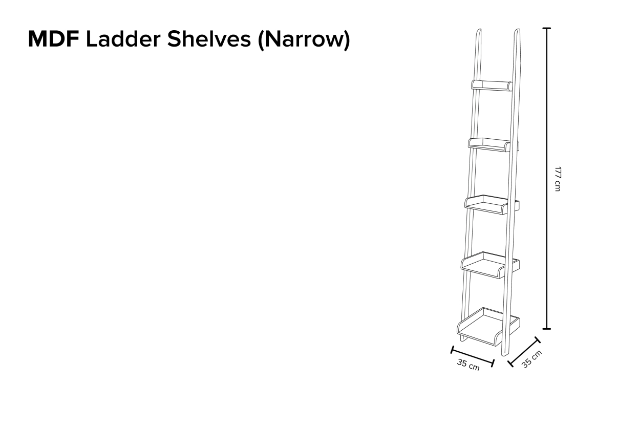 Ladder Shelves Narrow