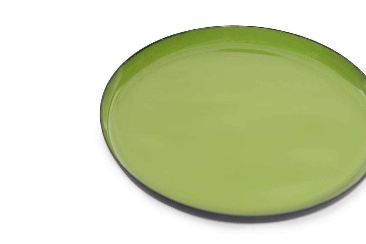 FC Round Enamel Coaster Sea Green