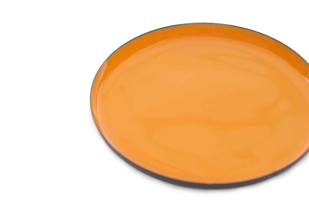 FC Round Enamel Coaster Mandarin