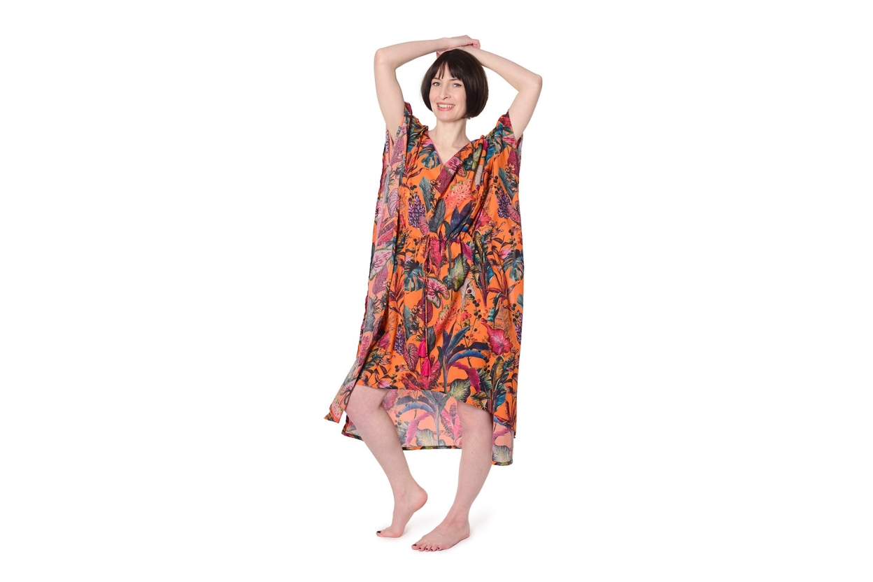 FC Tropical Cotton Kaftan Mandarin