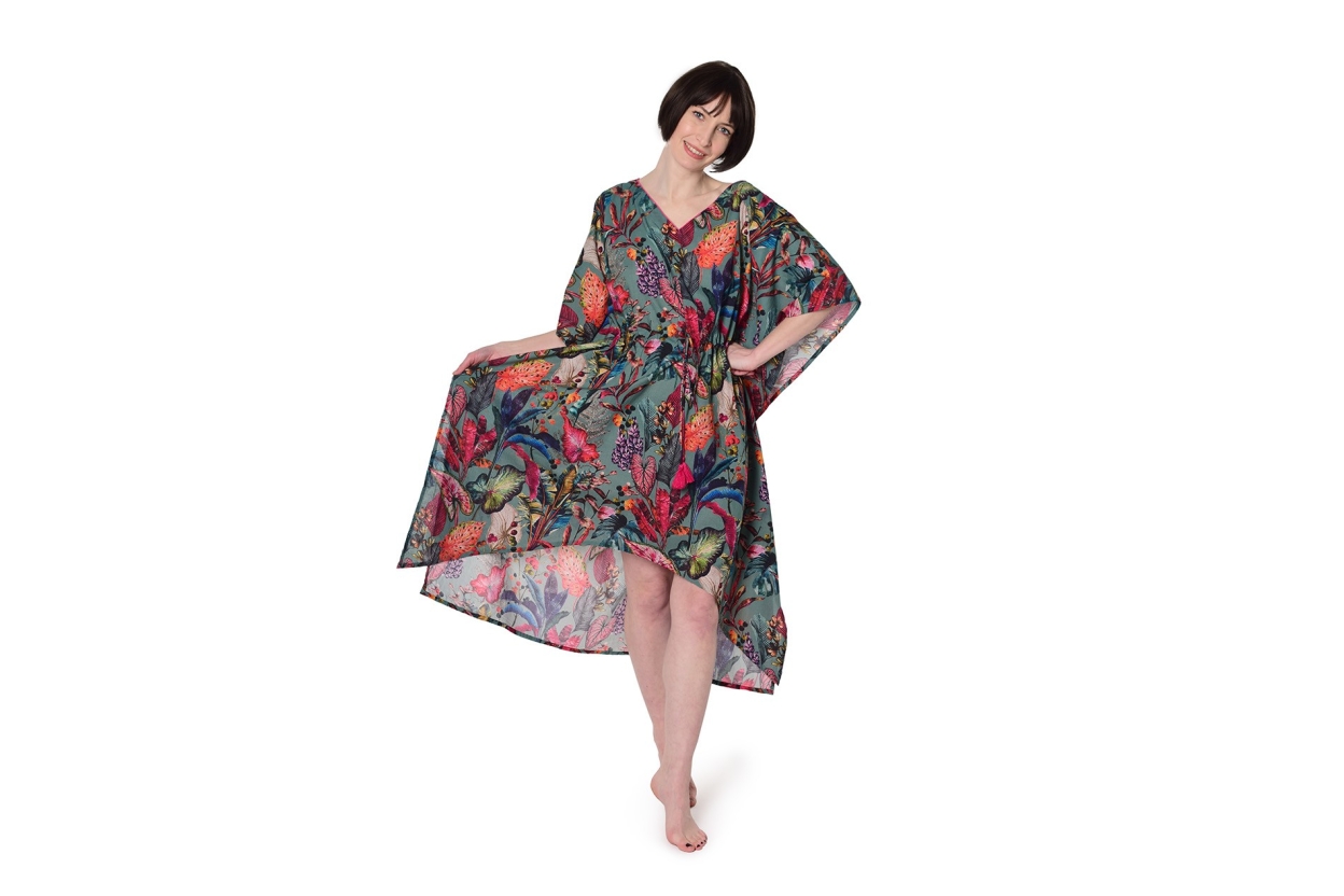 FC Tropical Cotton Kaftan Teale