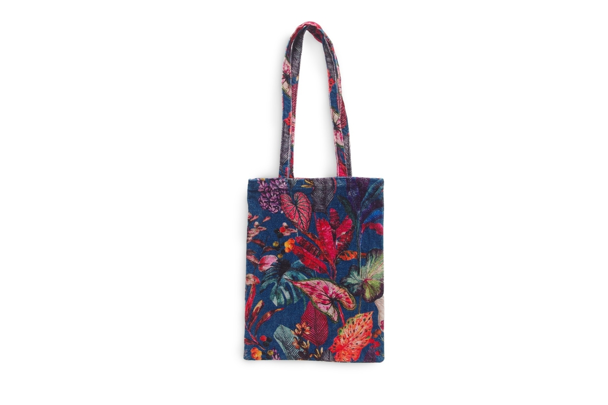 FC Tropical Velvet Tote Nordic Blue