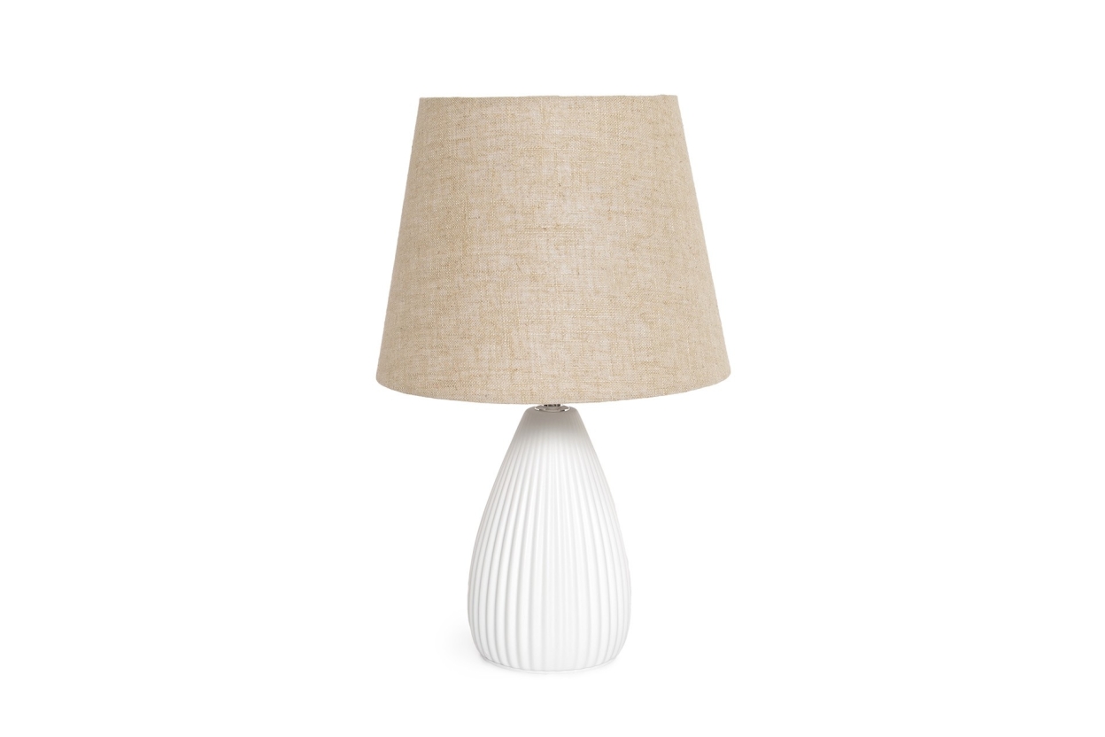 Grace Porcelain & Cotton Lamp