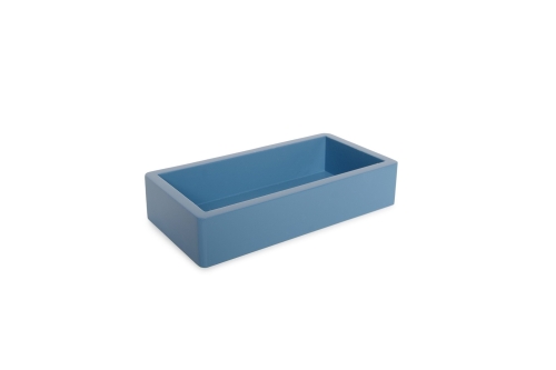 FC Rectangular Mdf Tray Small Blue