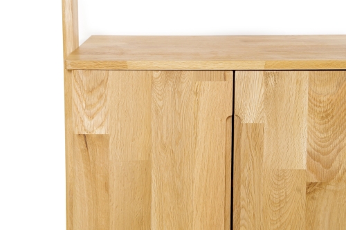 FC Oak Leaning Cabinet Narrow