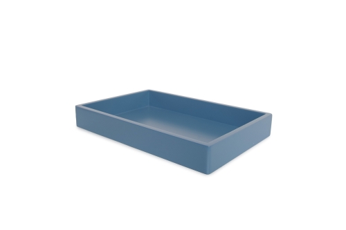 FC Rectangular Mdf Tray Medium Blue