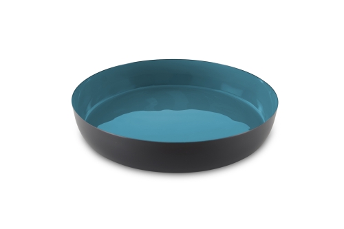 FC Enamel Flower Bowl Recolour In Oslo Blue