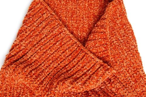 FC Chenille Scarf Terracotta