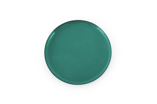 FC Round Enamel Coaster Fir Green