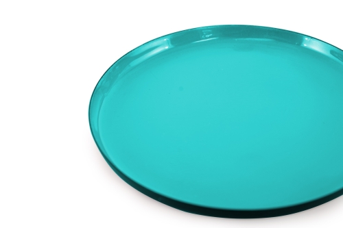 FC Round Enamel Coaster Pacific Blue