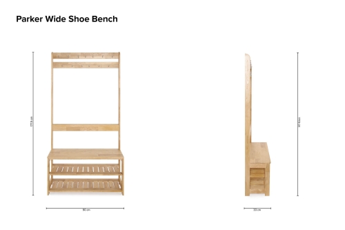 Parker Wide Shoe Bench