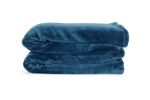 Deep Fleece Bedspread (Oslo Blue)