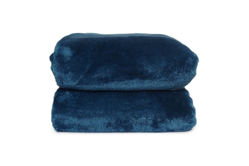 Deep Fleece Bedspread (Oslo Blue)