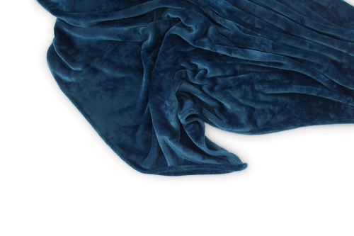 Deep Fleece Bedspread (Oslo Blue)