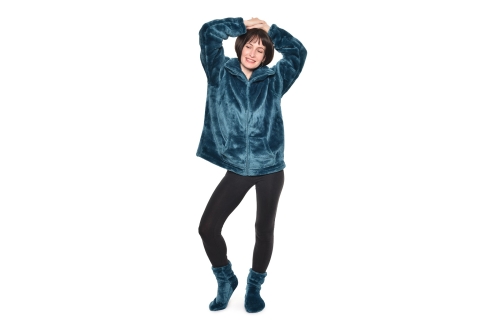 Deep Fleece Cosy Jacket (Oslo Blue)