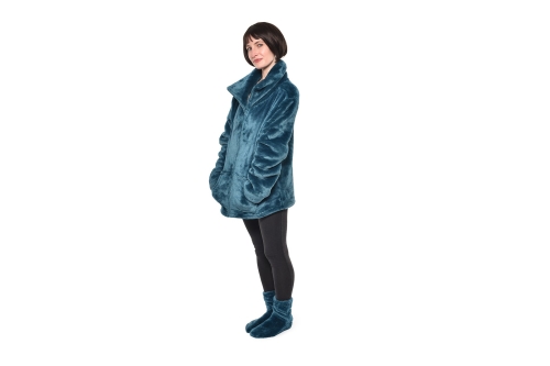 Deep Fleece Cosy Jacket (Oslo Blue)