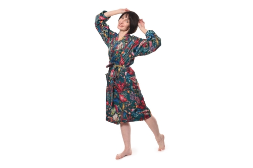 FC Tropical Velvet Robe Green