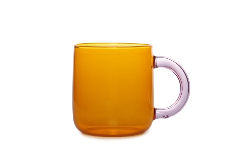 Alassio Coffee Cup (Amber & Lilac)