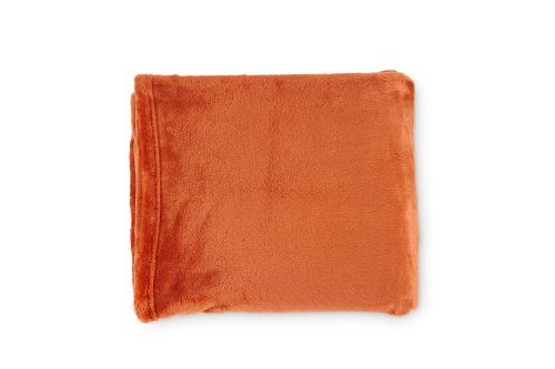 Deep Fleece Bedspread (Terracotta)