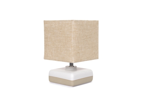 Aether Porcelain & Cotton Lamp