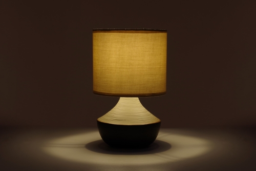 Asteria Porcelain & Cotton Lamp