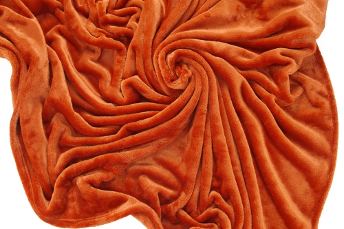 Deep Fleece Bedspread (Terracotta)