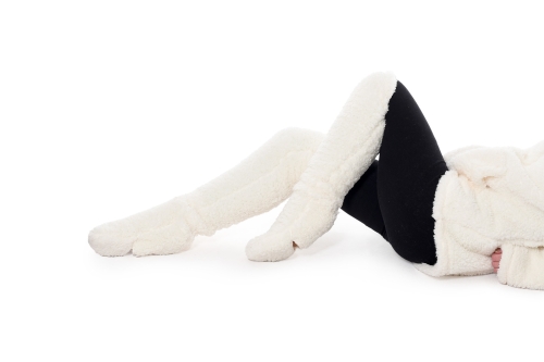 Faux Sheepskin Long Socks