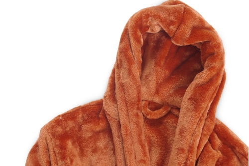 FC Deep Fleece Bathrobe Terracotta