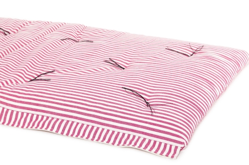 FC Zip Up Bed French Stripe Pink