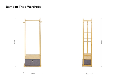 Bamboo Theo Wardrobe