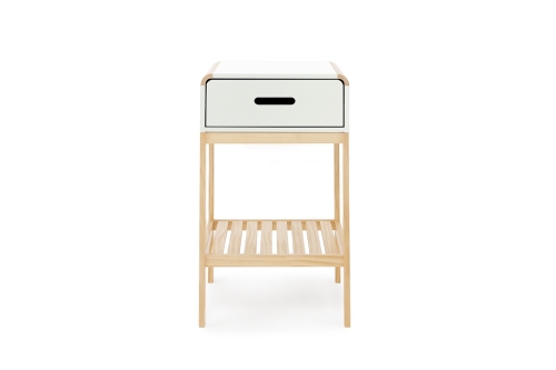 FC Hale Bedside Cabinet White