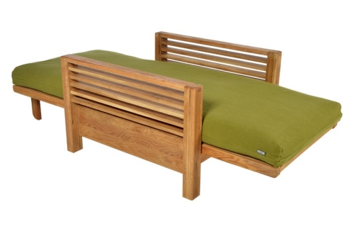 Horizon Single Oak Sofabed As Bed