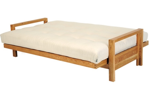 Quad 3 Seater Oak Sofa Bed 6