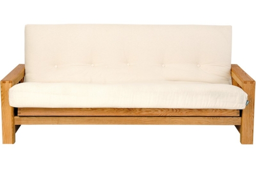 Vienna 3 Seater Oak Sofa Bed 8