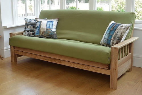 Vienna 3 Seater Oak Sofa Bed 9