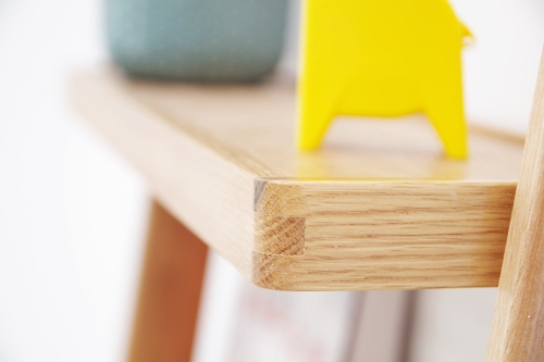 Oak Leaning Ladder Drawers