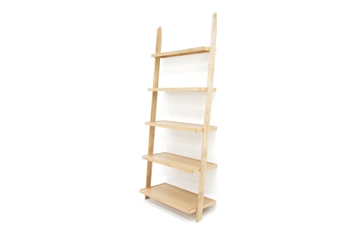 Oak Rounded Wide Ladder Shelf