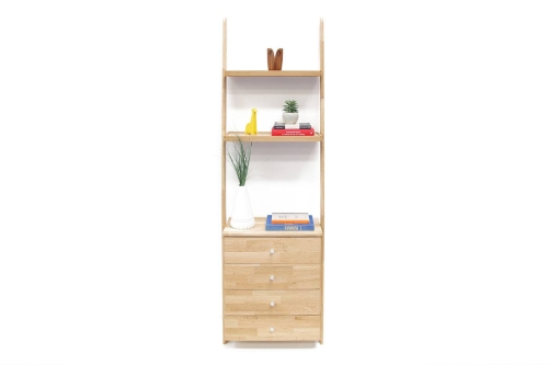 Ladder Shelves With Drawers