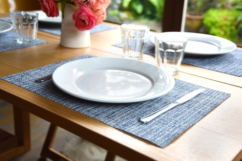 Blue Cross Weave Placemat Utr T