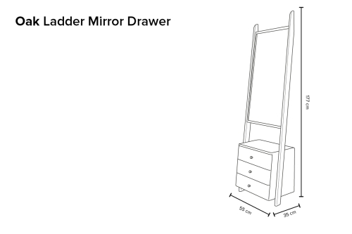 Ladder Mirror Drawer Kay Ng