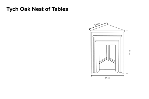 Tych Oak Nest Table V