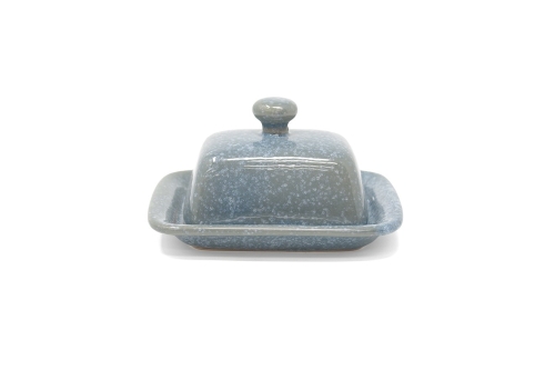 Reactive Glaze Mini Butter Dish Nordic Blue