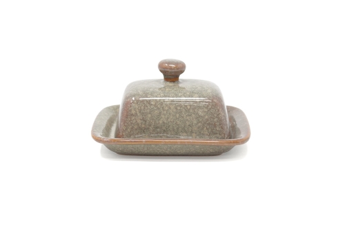 Reactive Glaze Mini Butter Dish Sage