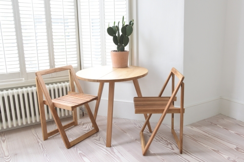 FC Oak Swivel Flip Diner CP